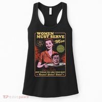 Women Must Serve Spooky Liberal Witch Feminist Halloween Women's Tank Top thumb 0