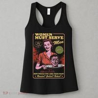 Women Must Serve Spooky Liberal Witch Feminist Halloween Women's Tank Top thumb 3