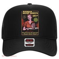 Women Must Serve Spooky Liberal Witch Feminist Halloween Hat thumb 0