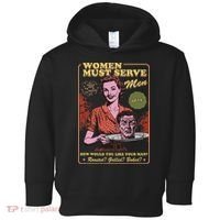Women Must Serve Spooky Liberal Witch Feminist Halloween Toddler Hoodie thumb 0