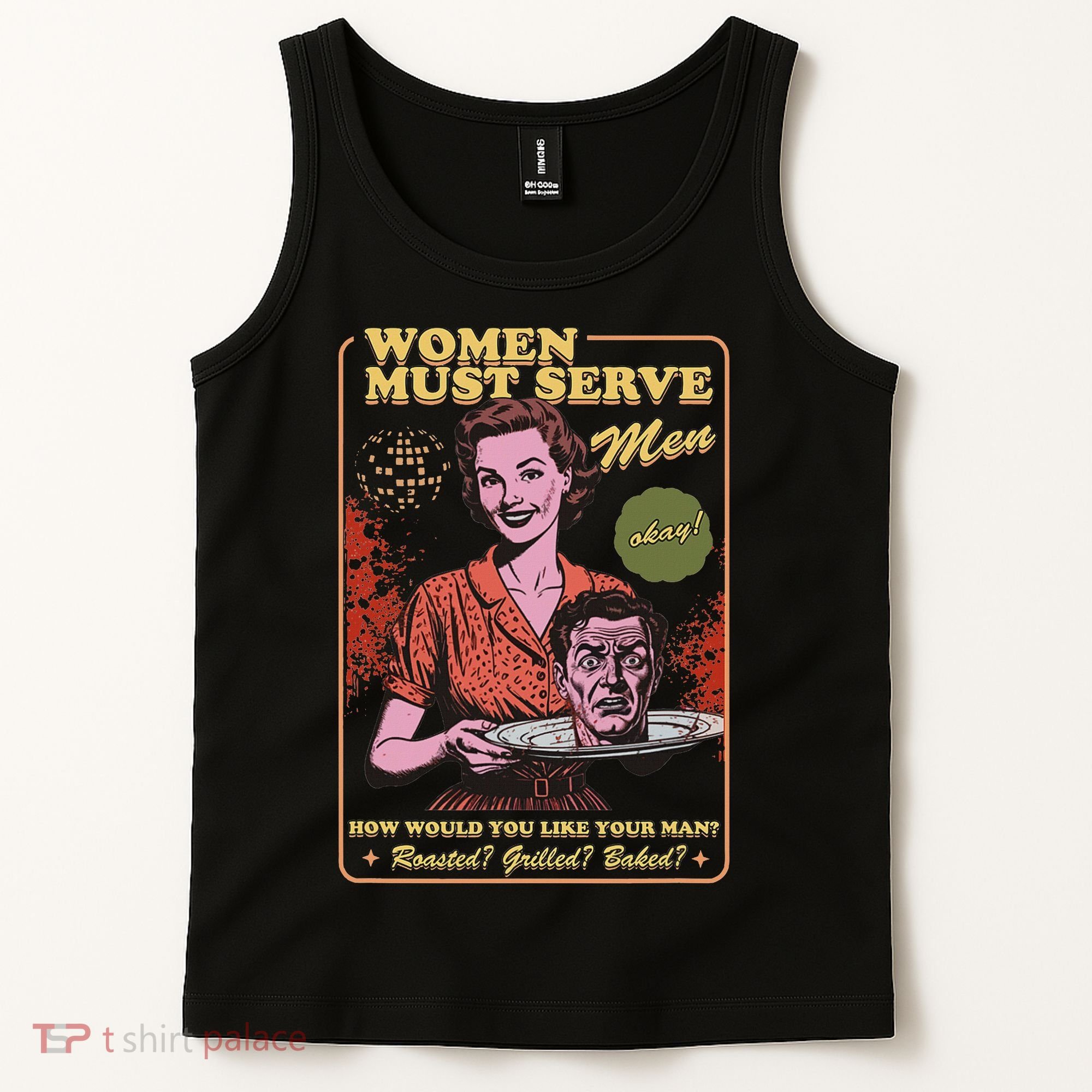 Women Must Serve Spooky Liberal Witch Feminist Halloween Tank Top