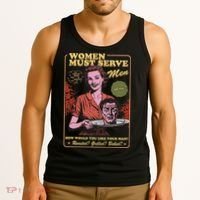 Women Must Serve Spooky Liberal Witch Feminist Halloween Tank Top thumb 3