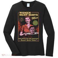 Women Must Serve Spooky Liberal Witch Feminist Halloween Women's Long Sleeve Shirt thumb 0