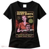Women Must Serve Spooky Liberal Witch Feminist Halloween Women's T-Shirt thumb 0