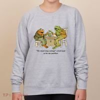 We Must Stop Eating Cried Toad As He Ate Another Frog Women's Sweatshirt thumb 0