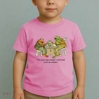 We Must Stop Eating Cried Toad As He Ate Another Frog Toddler T-Shirt thumb 2