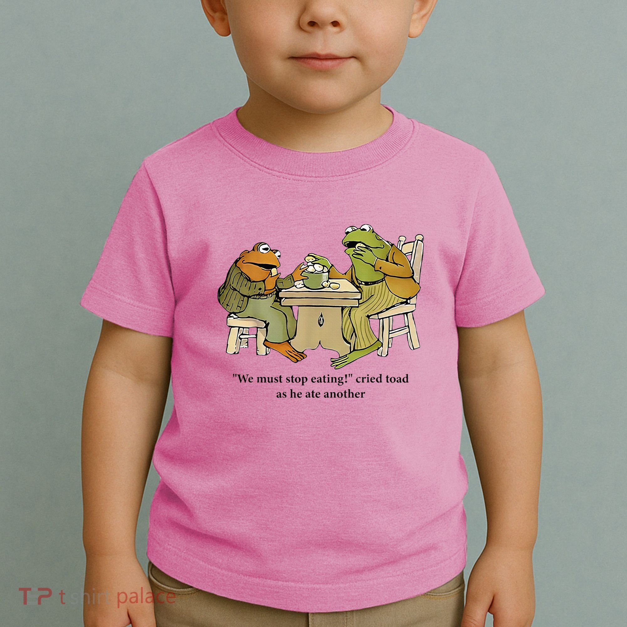 We Must Stop Eating Cried Toad As He Ate Another Frog Toddler T-Shirt