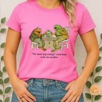 We Must Stop Eating Cried Toad As He Ate Another Frog Women's T-Shirt thumb 2