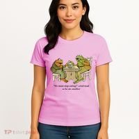 We Must Stop Eating Cried Toad As He Ate Another Frog Women's T-Shirt thumb 4