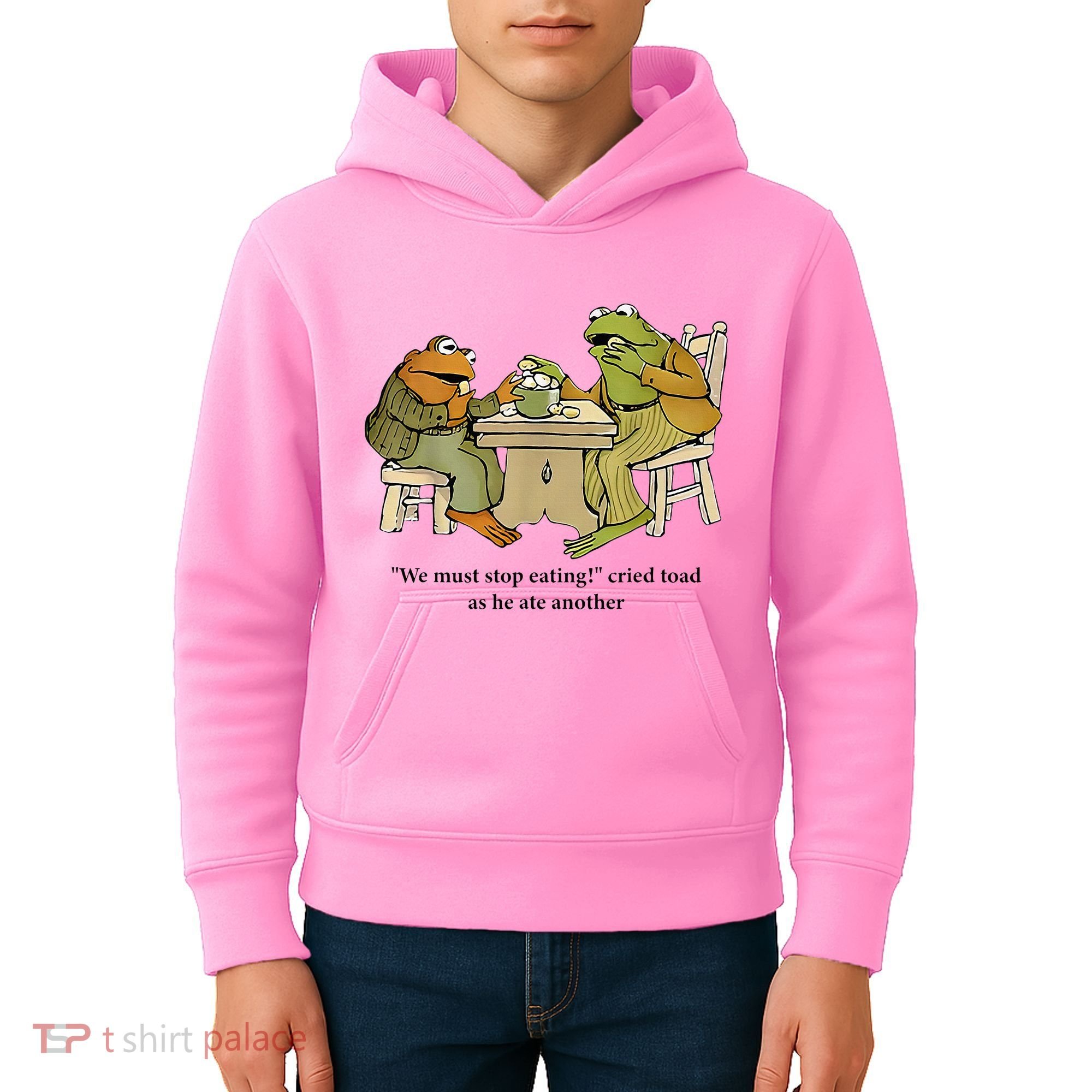 We Must Stop Eating Cried Toad As He Ate Another Frog Kids Hoodie