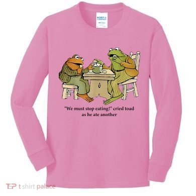 We Must Stop Eating Cried Toad As He Ate Another Frog Kids Long Sleeve Shirt