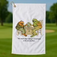 We Must Stop Eating Cried Toad As He Ate Another Frog Golf Towel thumb 1