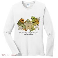 We Must Stop Eating Cried Toad As He Ate Another Frog Women's Long Sleeve Shirt thumb 0