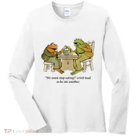 We Must Stop Eating Cried Toad As He Ate Another Frog Women's Long Sleeve Shirt thumb 0