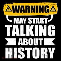 Warning May Start Talking About History Doggie Tank thumb 4