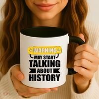 Warning May Start Talking About History Coffee Mug thumb 3