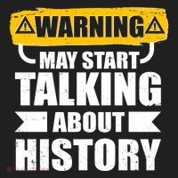 Warning May Start Talking About History Golf Towel thumb 3