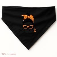 Wo Multiple Sclerosis Awareness Messy Bun Ms Warrior Cute Gift USA-Made Doggie Bandana thumb 0