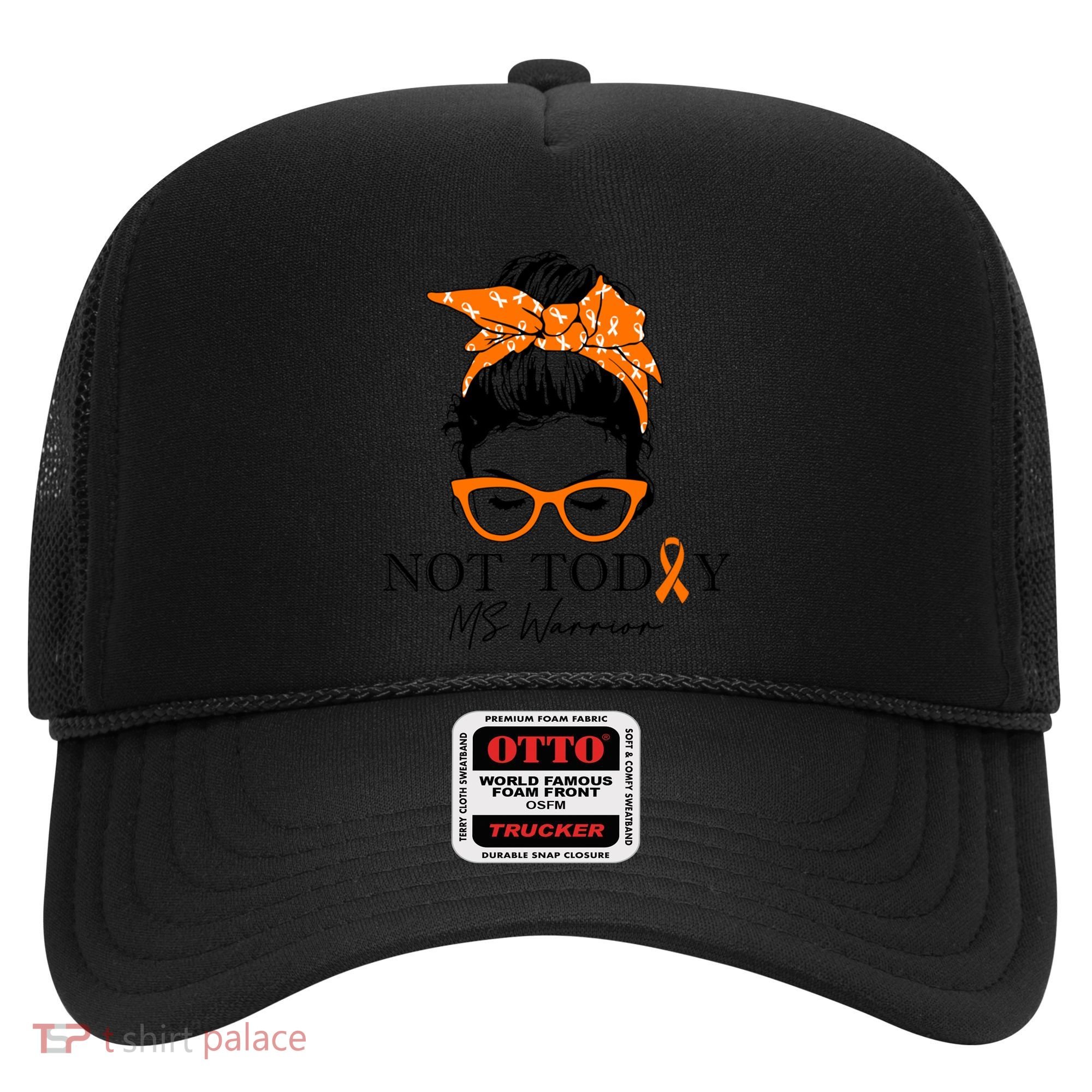 Wo Multiple Sclerosis Awareness Messy Bun Ms Warrior Cute Gift Hat