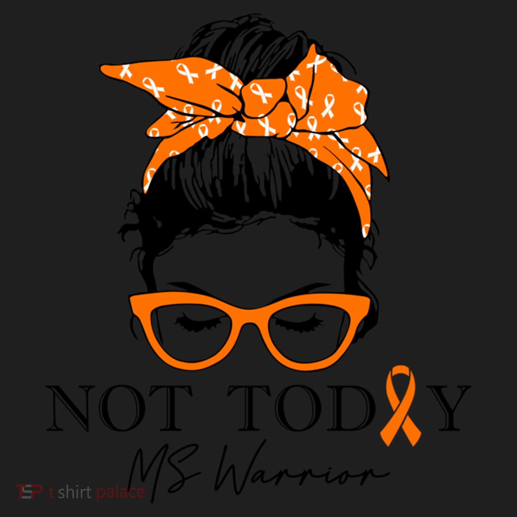 Wo Multiple Sclerosis Awareness Messy Bun Ms Warrior Cute Gift Golf Towel