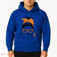 Wo Multiple Sclerosis Awareness Messy Bun Ms Warrior Cute Gift Hoodie thumb 2