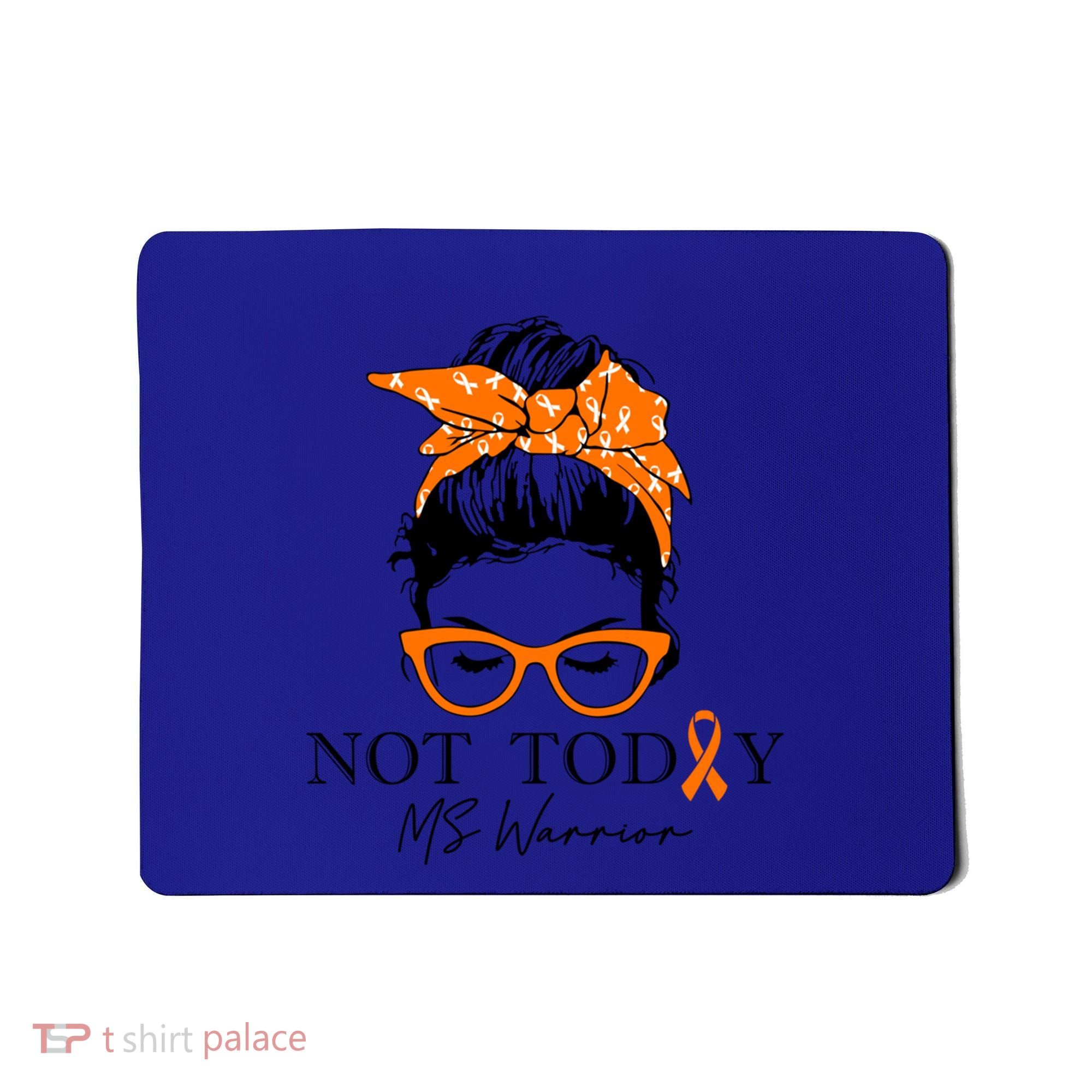Wo Multiple Sclerosis Awareness Messy Bun Ms Warrior Cute Gift Mousepad