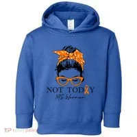 Wo Multiple Sclerosis Awareness Messy Bun Ms Warrior Cute Gift Toddler Hoodie thumb 0
