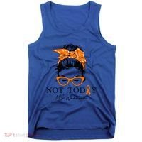 Wo Multiple Sclerosis Awareness Messy Bun Ms Warrior Cute Gift Tank Top thumb 0