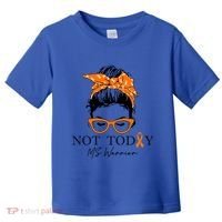 Wo Multiple Sclerosis Awareness Messy Bun Ms Warrior Cute Gift Toddler T-Shirt thumb 0
