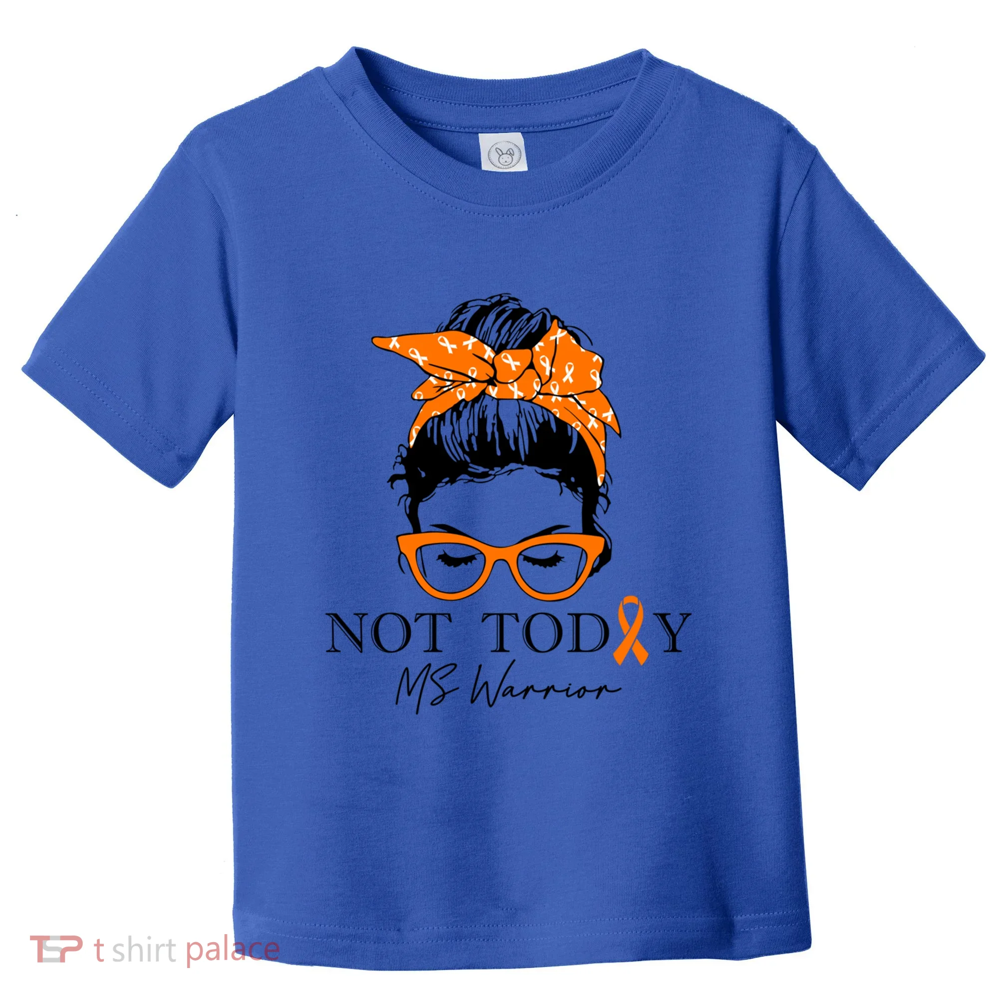 Wo Multiple Sclerosis Awareness Messy Bun Ms Warrior Cute Gift Toddler T-Shirt