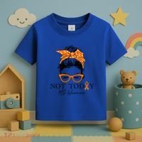 Wo Multiple Sclerosis Awareness Messy Bun Ms Warrior Cute Gift Toddler T-Shirt thumb 3