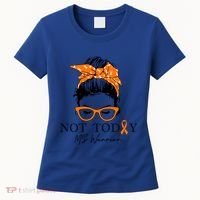 Wo Multiple Sclerosis Awareness Messy Bun Ms Warrior Cute Gift Women's T-Shirt thumb 0