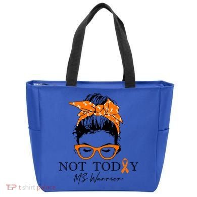 Wo Multiple Sclerosis Awareness Messy Bun Ms Warrior Cute Gift Tote Bag