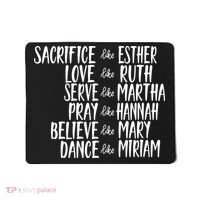 Womens Mens Sacrifice Like Esther Christian Bible Love Pray Mousepad thumb 0