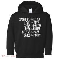 Womens Mens Sacrifice Like Esther Christian Bible Love Pray Toddler Hoodie thumb 0
