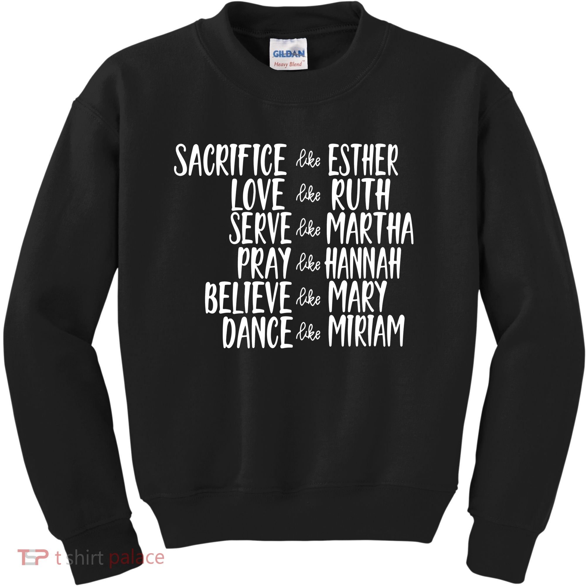 Womens Mens Sacrifice Like Esther Christian Bible Love Pray Kids Sweatshirt