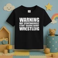  Wrestler May Spontaneously Start Talking About Wrestling  Toddler T-Shirt thumb 3
