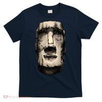 Watercolor Moai Statue T-Shirt thumb 0