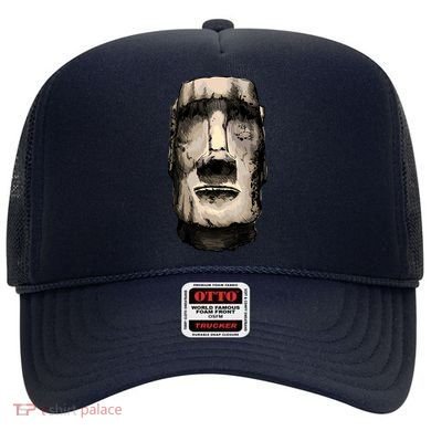 Watercolor Moai Statue Hat