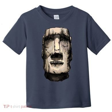 Watercolor Moai Statue Toddler T-Shirt