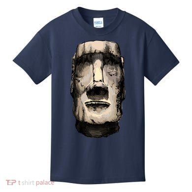 Watercolor Moai Statue Kids T-Shirt