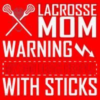 Warning My Son Beats People With Sticks Lacrosse Mom Santa Hat thumb 1