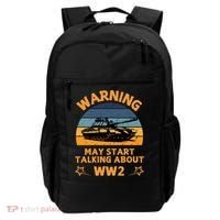 Warning May Start Talking About Ww2 Backpack thumb 0