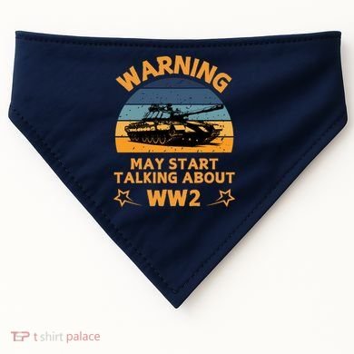 Warning May Start Talking About Ww2 USA-Made Doggie Bandana