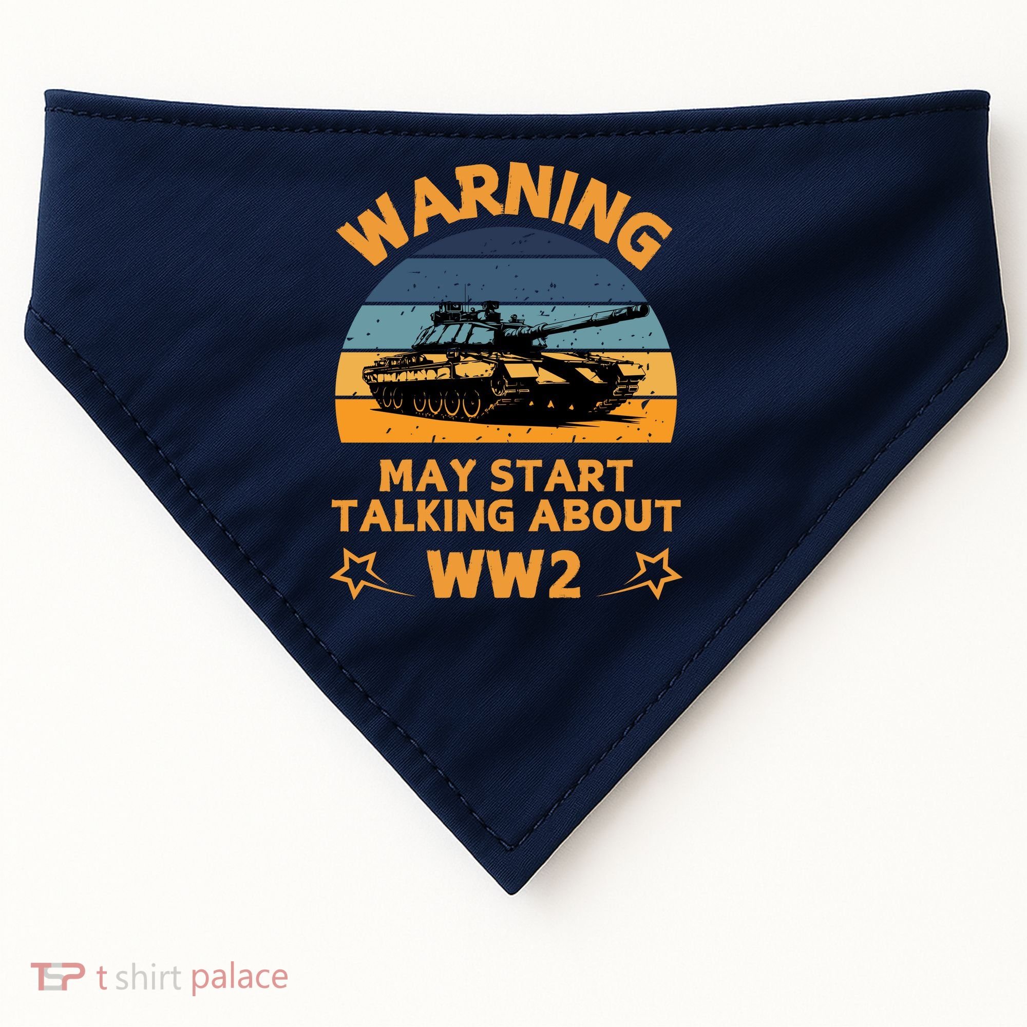 Warning May Start Talking About Ww2 USA-Made Doggie Bandana