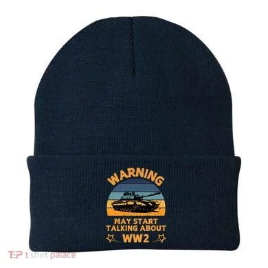 Warning May Start Talking About Ww2 Beanie