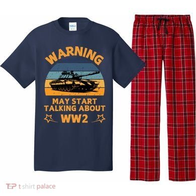 Warning May Start Talking About Ww2 Pajama Set