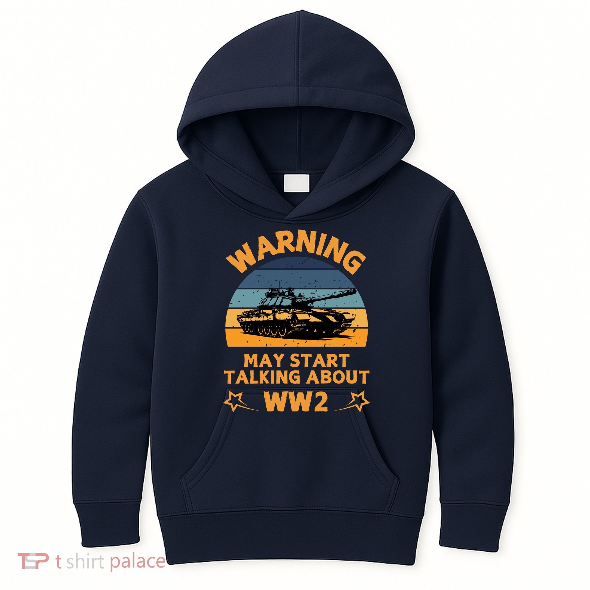 Warning May Start Talking About Ww2 Kids Hoodie