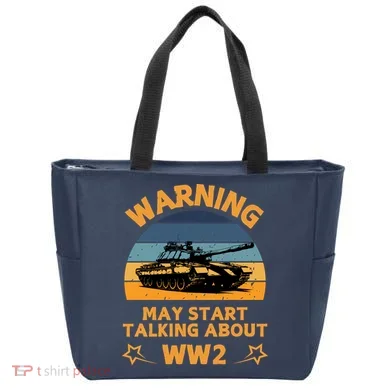 Warning May Start Talking About Ww2 Tote Bag