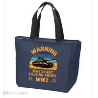 Warning May Start Talking About Ww2 Tote Bag thumb 3